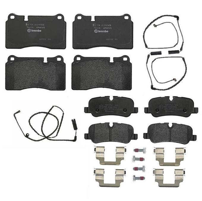 Land Rover Brakes Kit - Brembo Pads Front  and Rear (Low-Met) SOE500030 - Brembo 1561536KIT